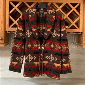 Vintage Ralph Lauren Tribal Wool Cardigan